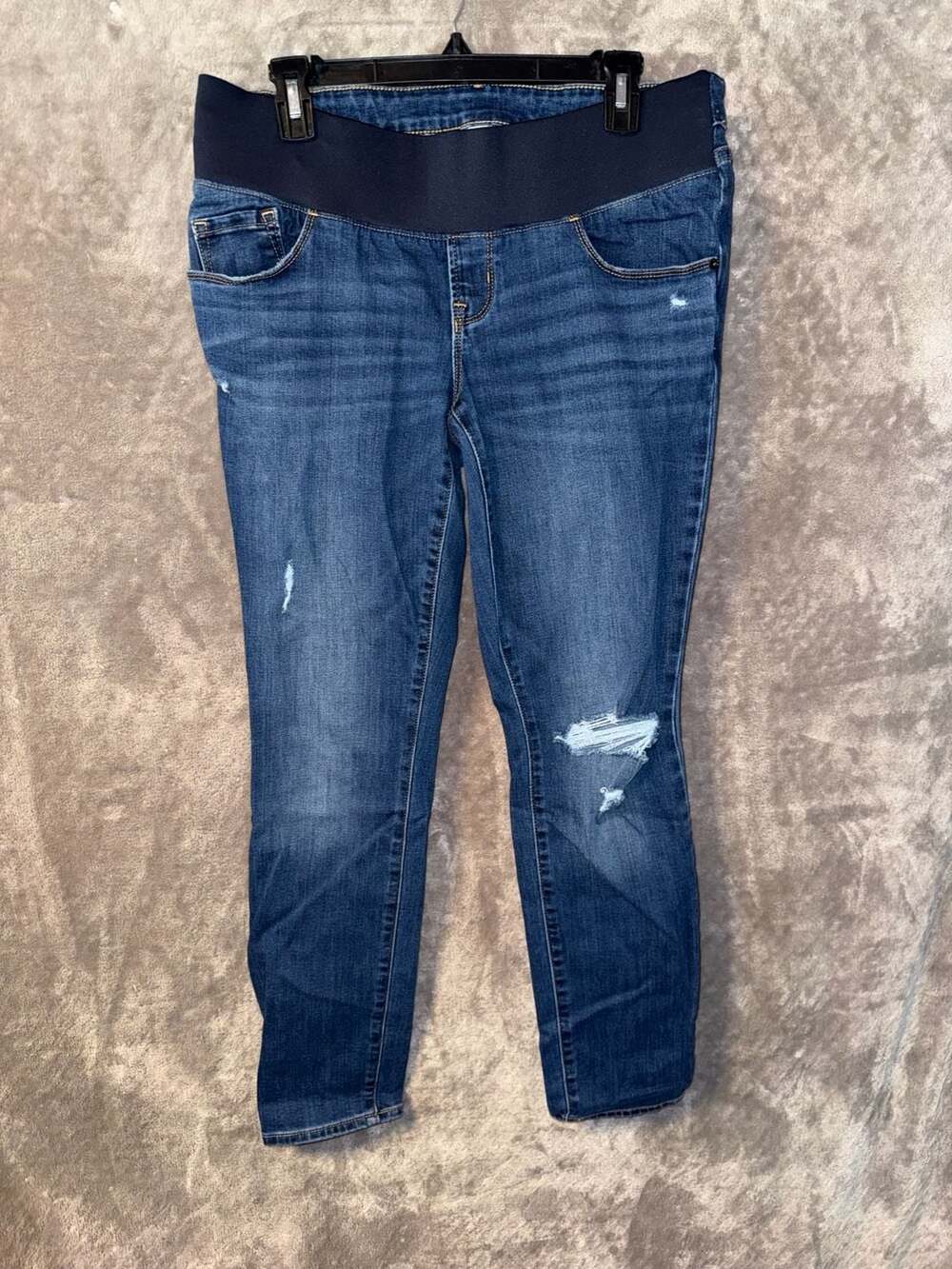 Old Navy Maternity Rockstar Super Skinny Jeans Size 8 Front Low Panel